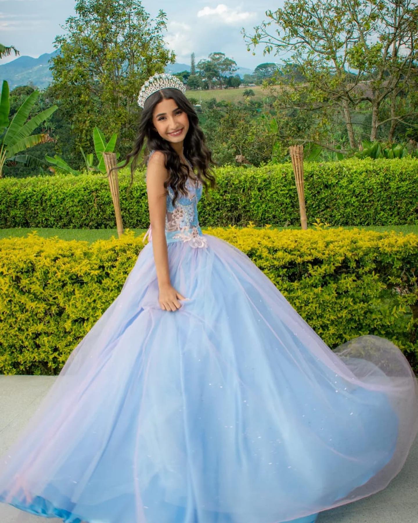Vestido para quinceañera en tonos pastel - Pereira